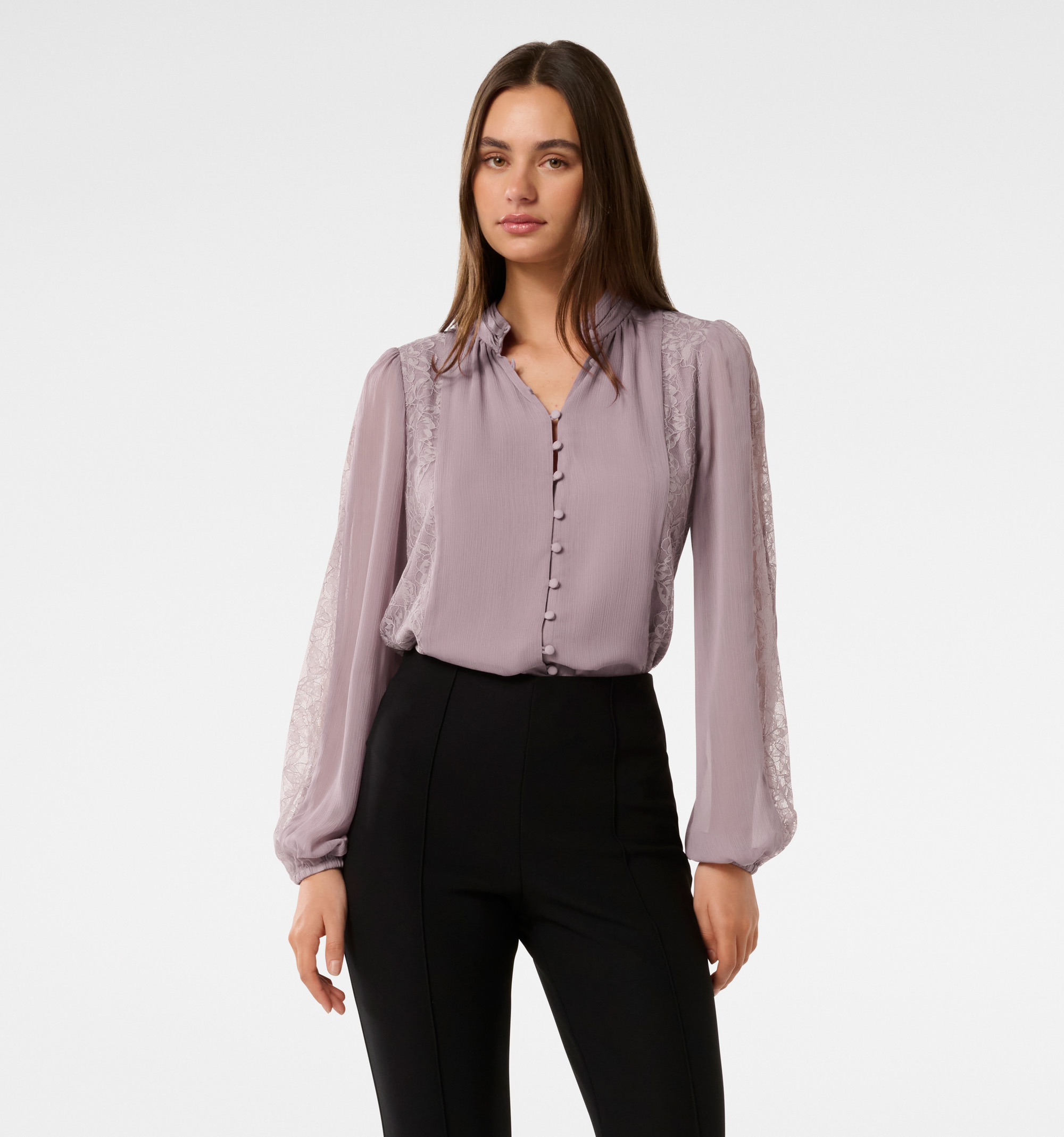 Lune Lace Splice Blouse