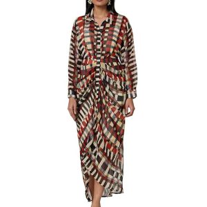 BIBA Women Georgette A Line Printed Dress